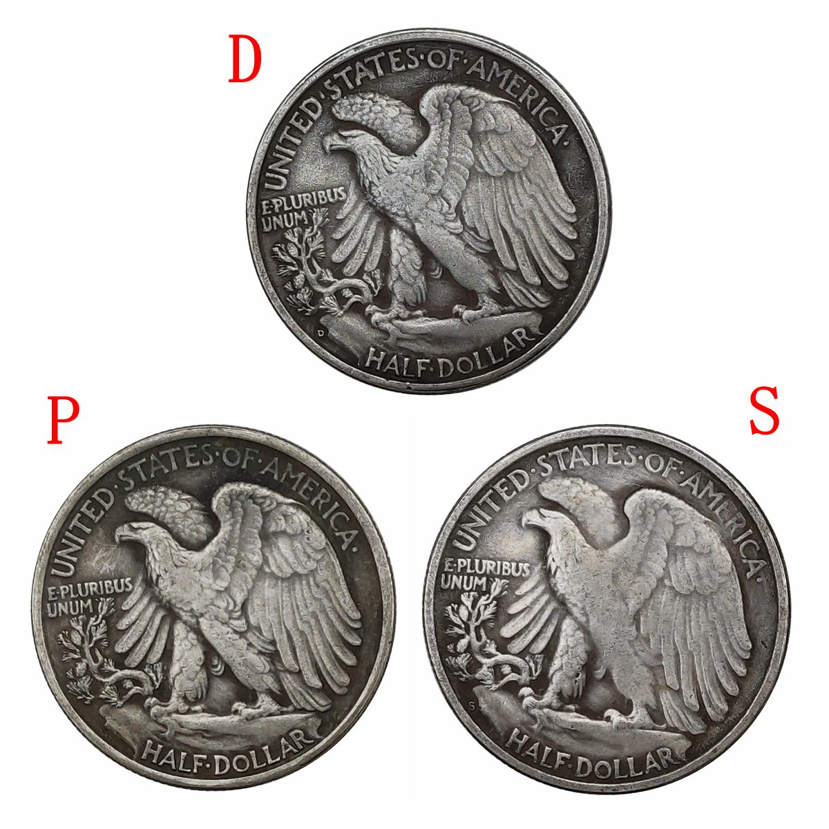 1916-1947-P-D-S-63pcs