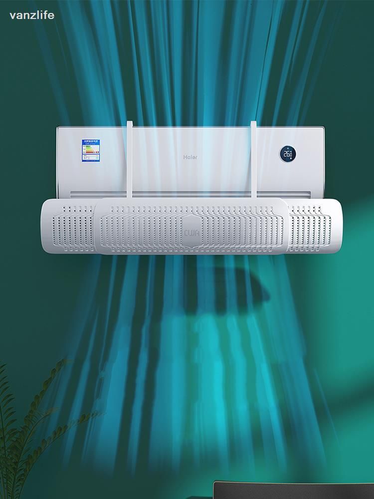  Deflector de aire acondicionado, deflector de aire acondicionado  para aire acondicionado montado en la pared, deflector de viento de aire  acondicionado ajustable, ángulo ajustable, contra soplado directo, para el  hogar y