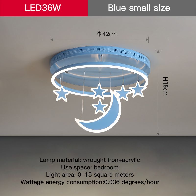 Blå-42 cm coolt vitt ljus