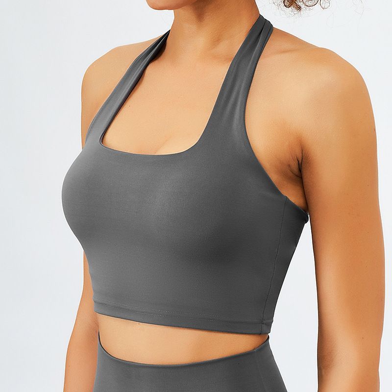 dark gray sport bra