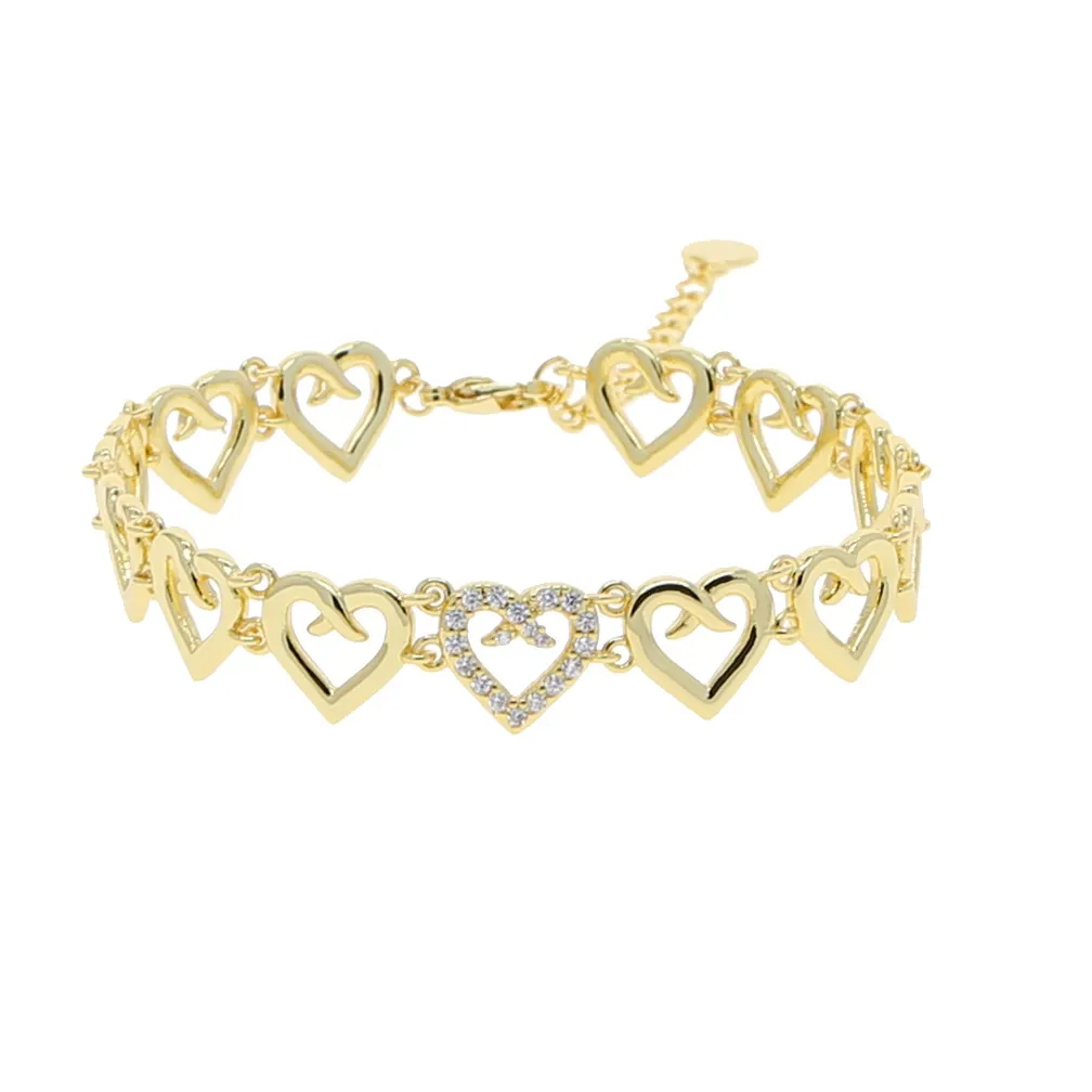 Bracelet gold 16+4cm