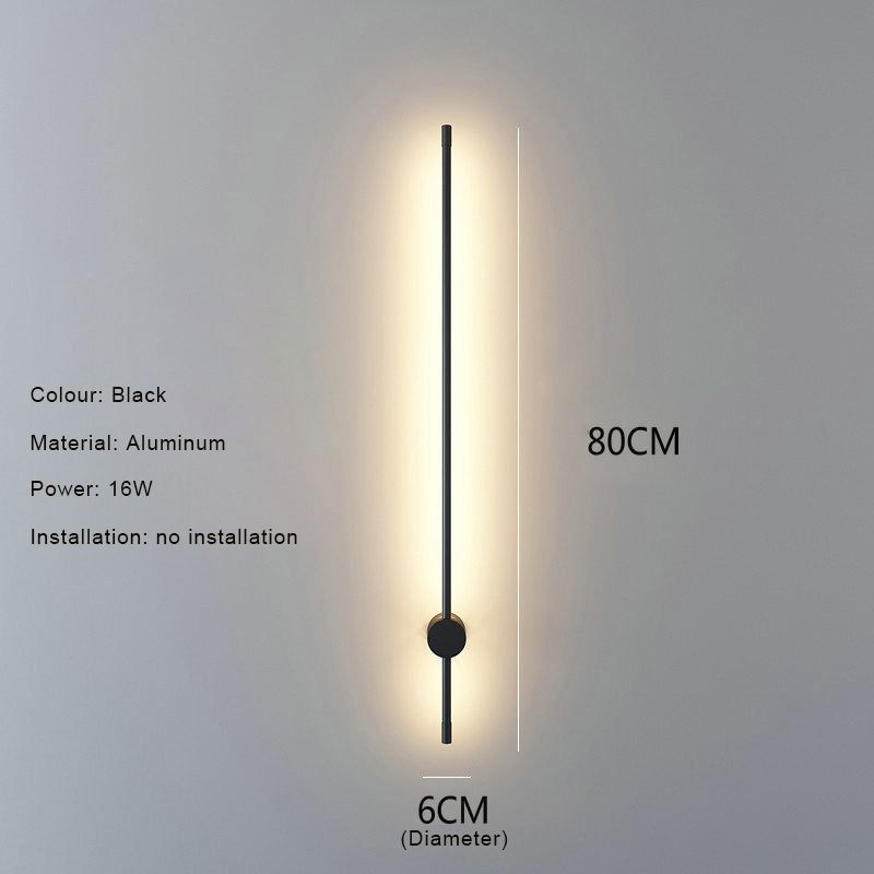 zwart-80 cm warm licht