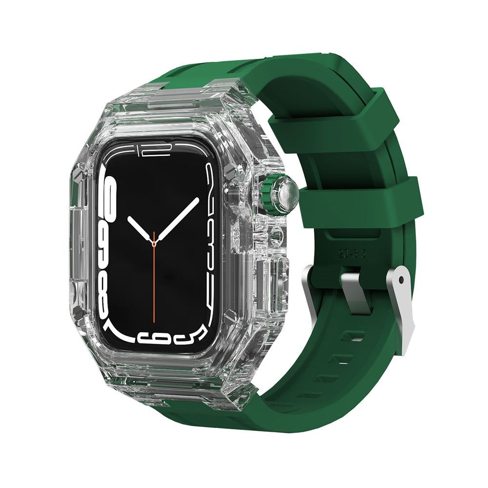 Clear Case+Green Band