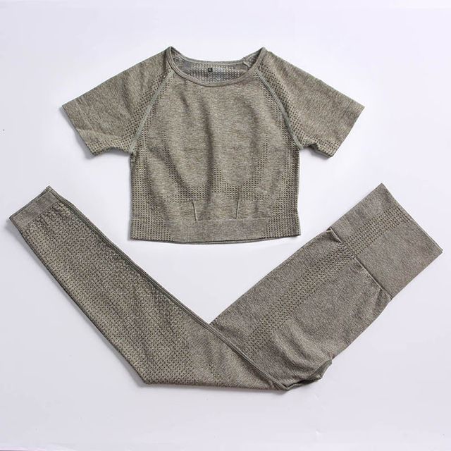 khaki green 2pcs set