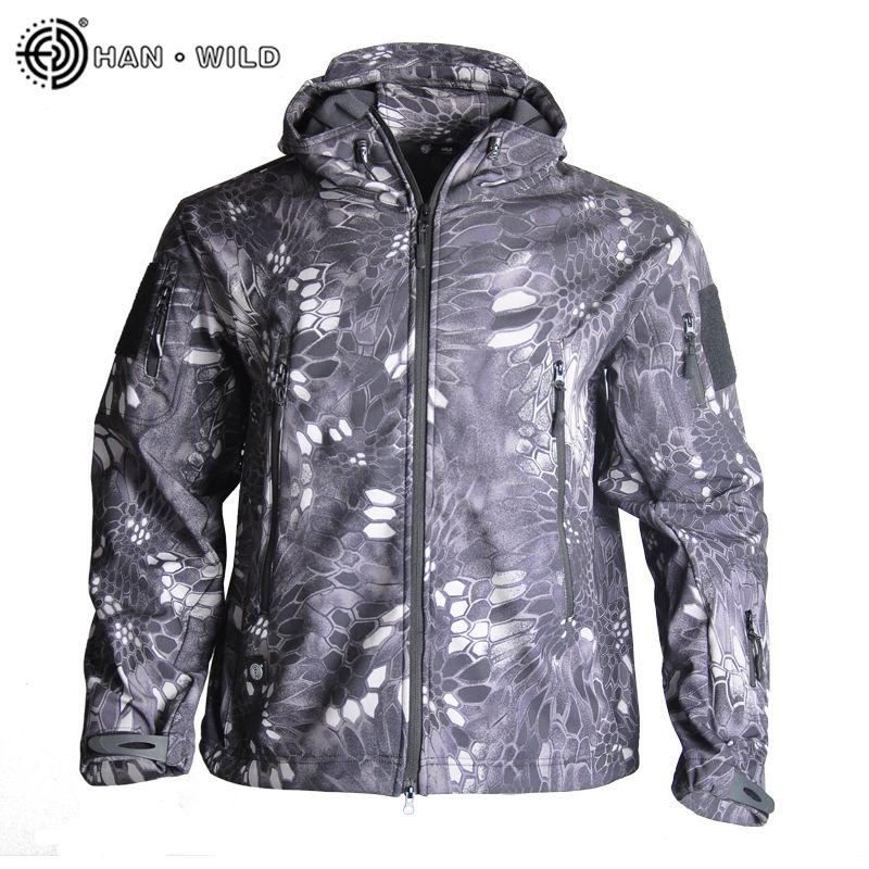 Czarny Python-Jacket