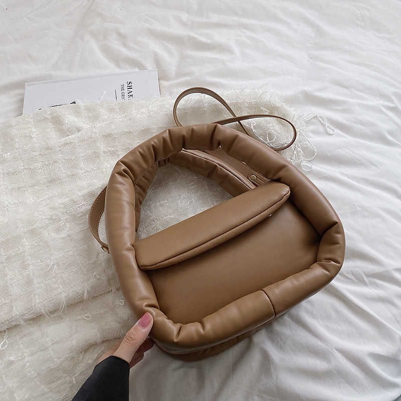 Khaki Puff Bag