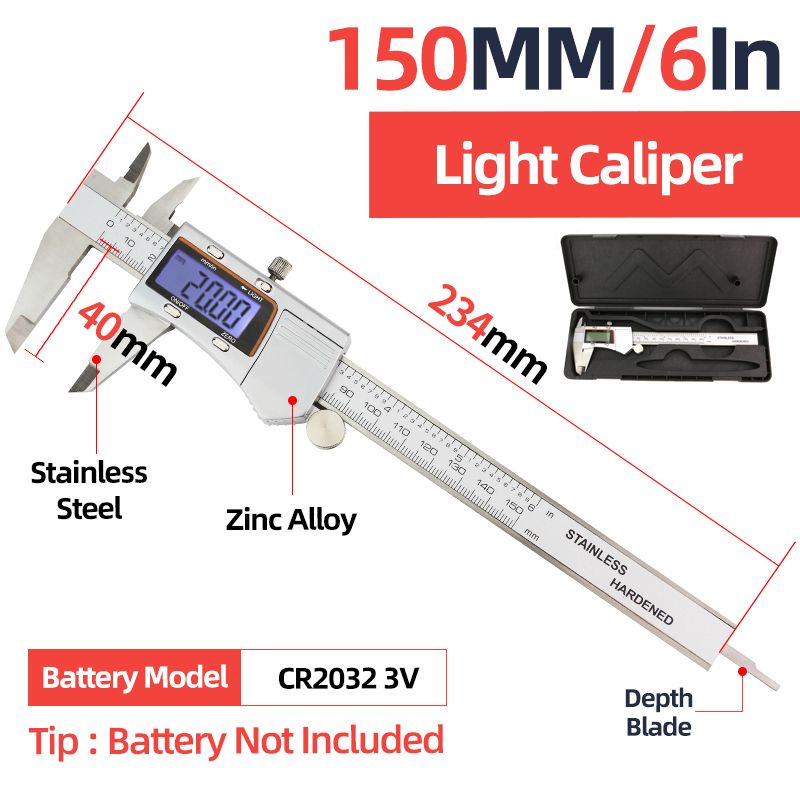 Caliper à la lumière