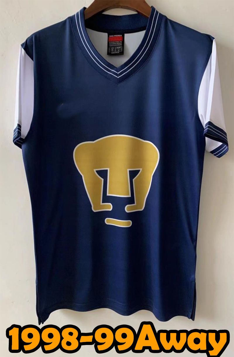 1996 1997 1997 UNAM Retro Soccer Jerseys Mexiko DANI ALVES Home Away