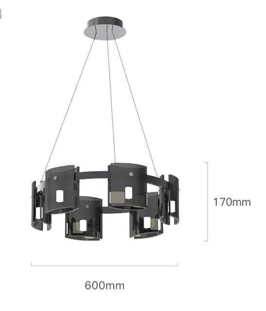 D60 cm rökig varm vit 3000k