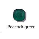 Peacock Green-Gold Color