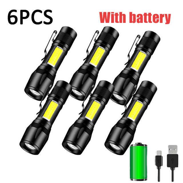 6pcs-Built-in Battery