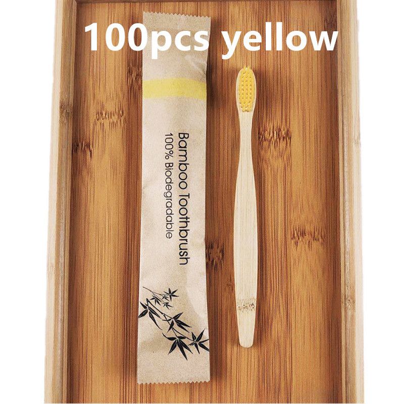 100pcs jaune