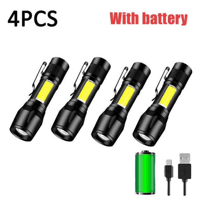 4pcs-Built-in Battery