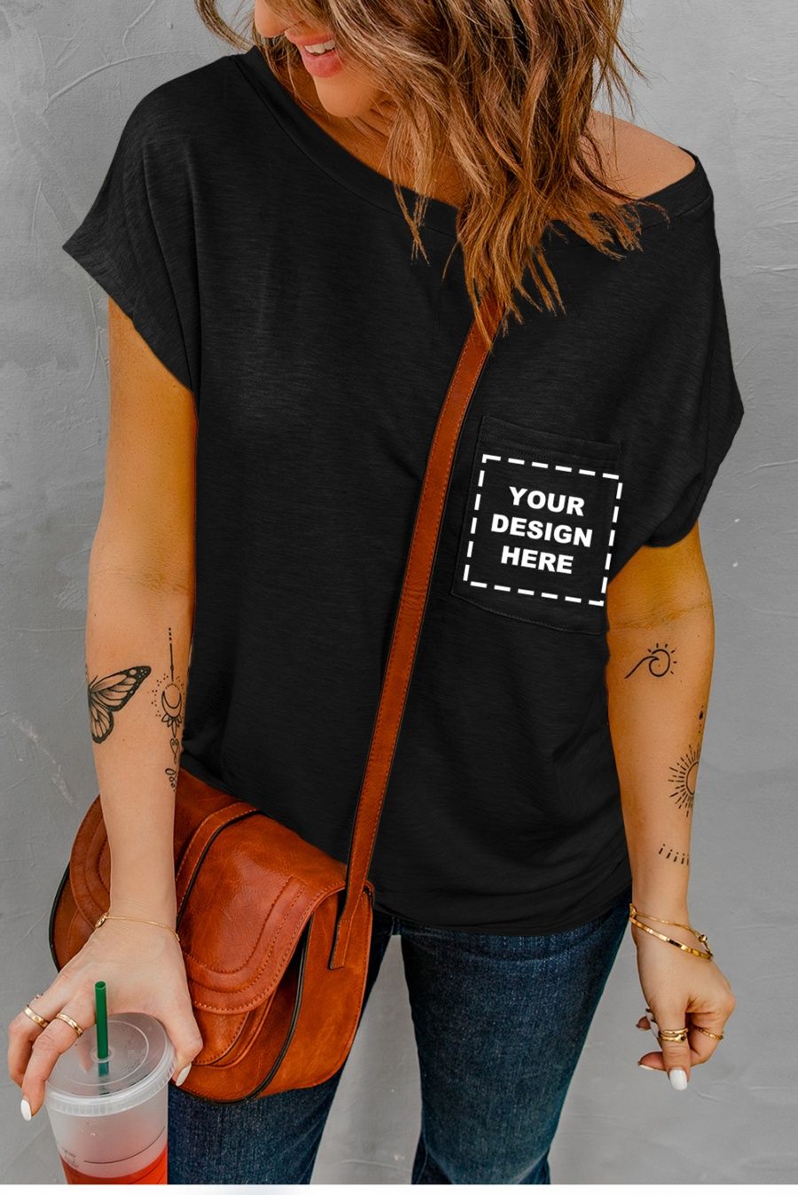 Blank Apparel - Black Pocketed Tee