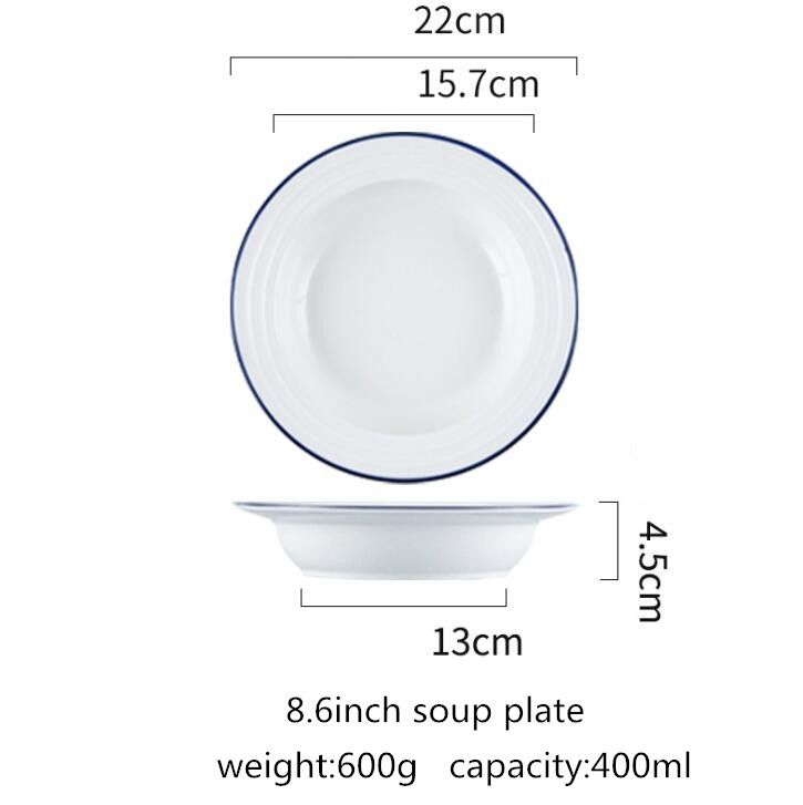 8.6inch soup plate