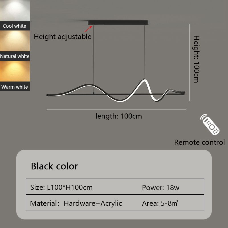 نمط L100cm الأسود