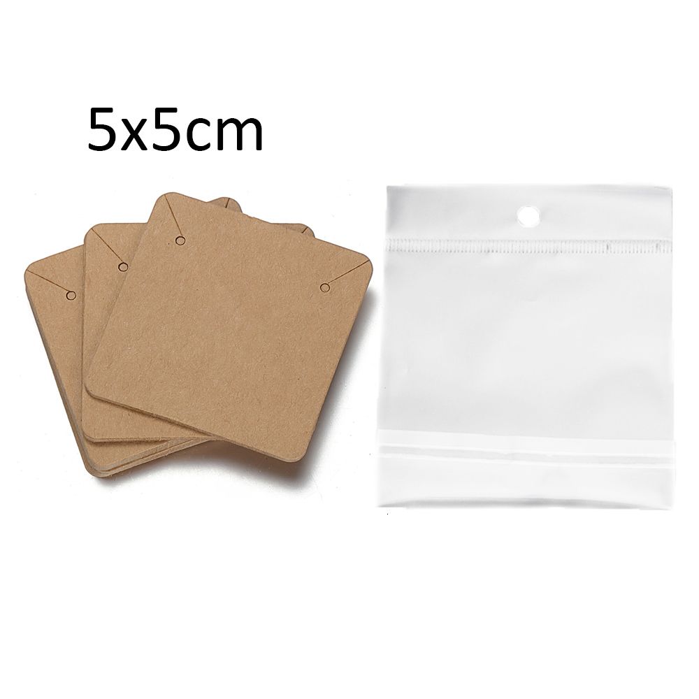 5x5 cm KRAFT-50PCS CARD 50PCS TORB