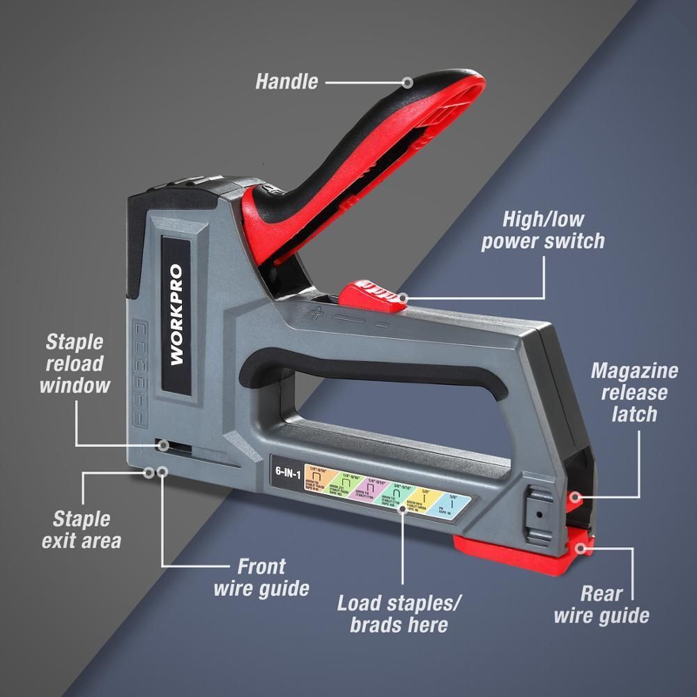 Gun Furniture Stapler, Manual Stapler Nail Gun