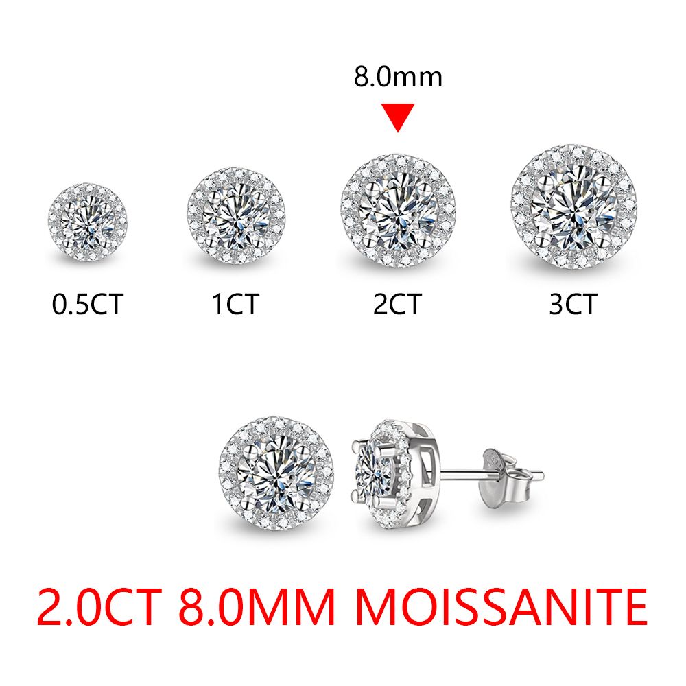 2.0ct VVSI1 8,0 mm avec certificat