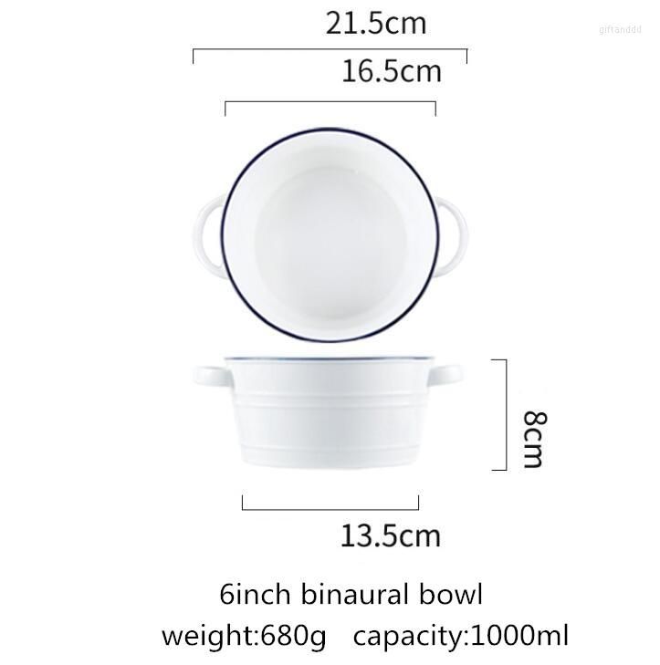 6inch binaural bowl