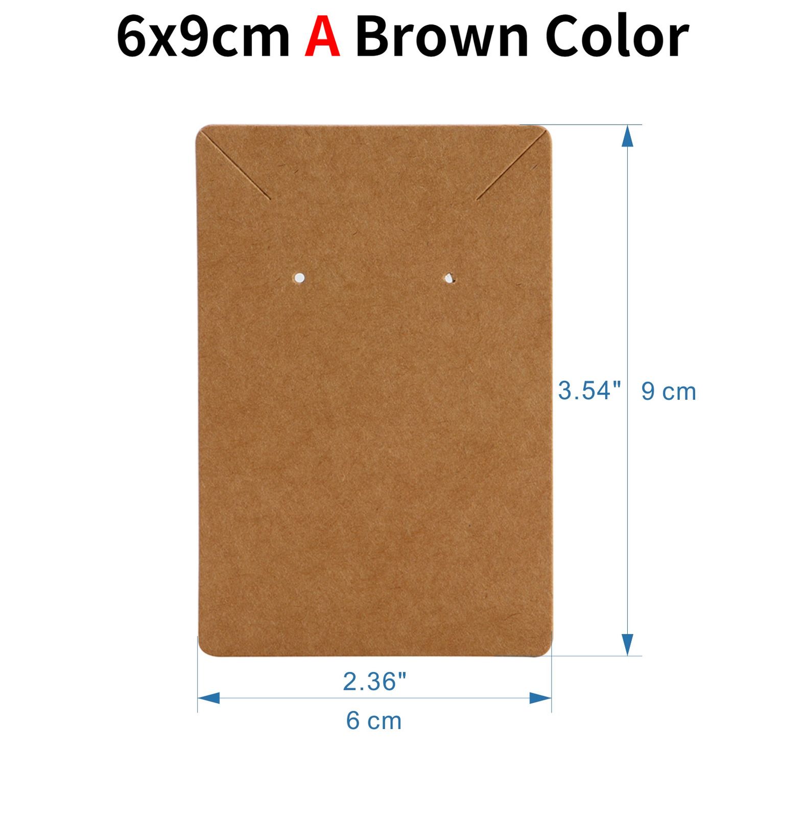 6x9cm um tipo Brown-50 peças