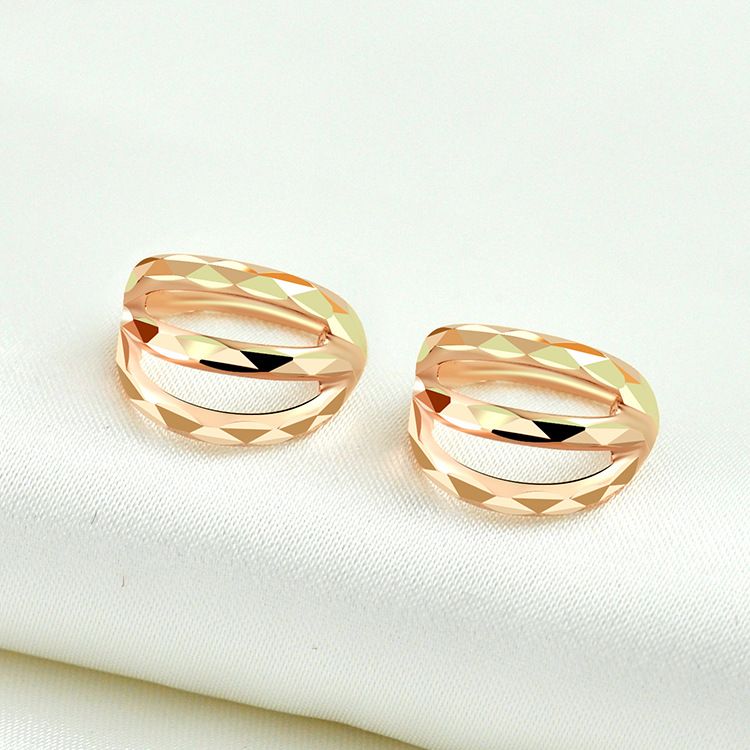 Rose Gold Earrings 925 silver