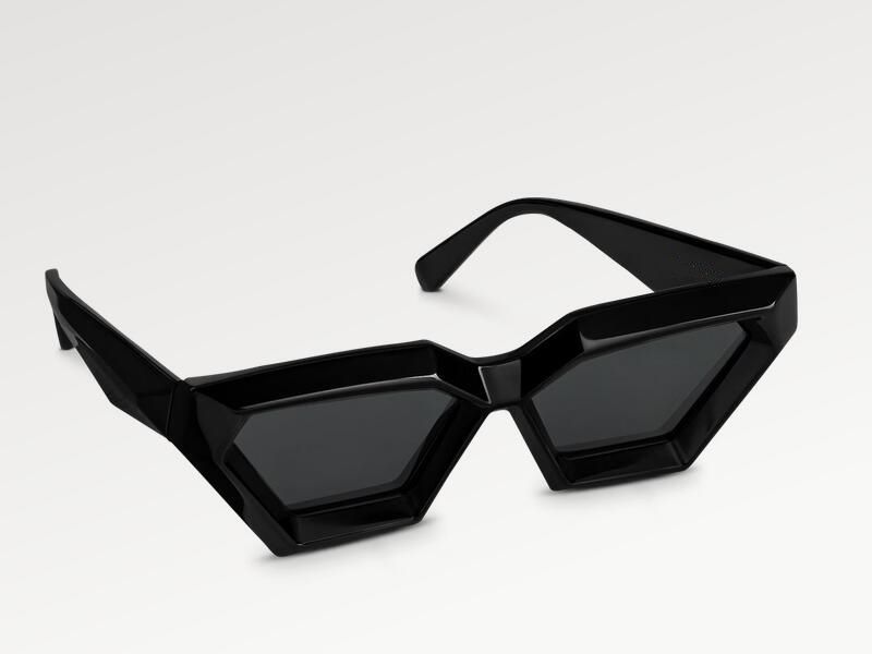 Louis Vuitton Z1746U The LV Cut Sunglasses, Black, One Size
