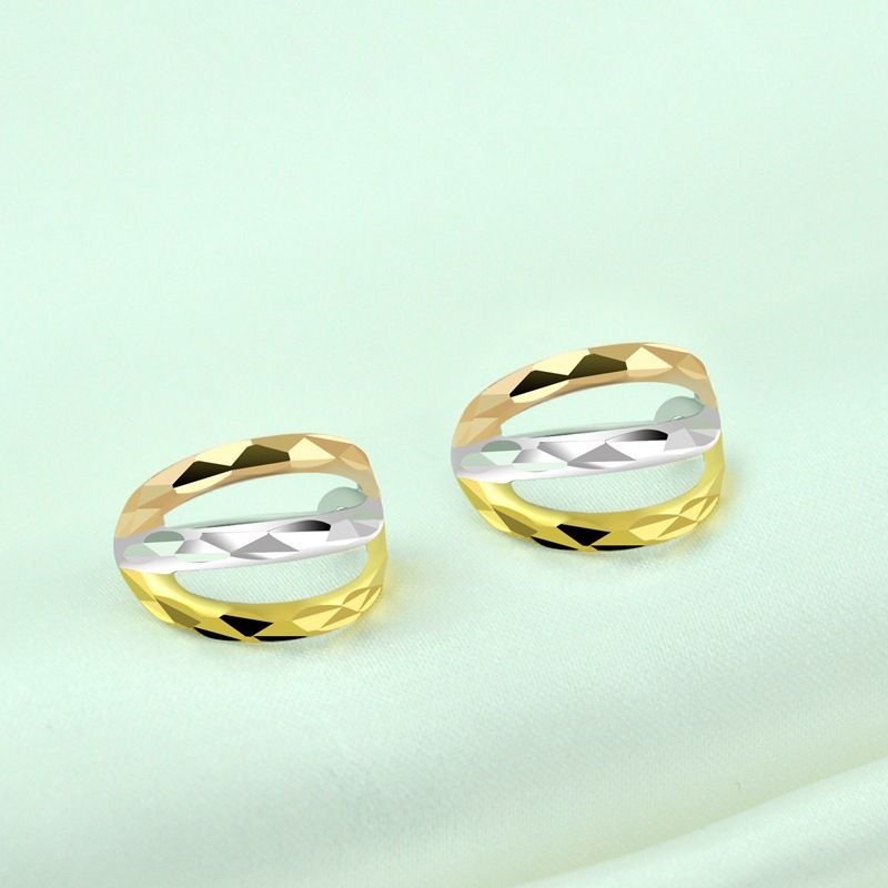 Colorful Gold Earrin 925 silver