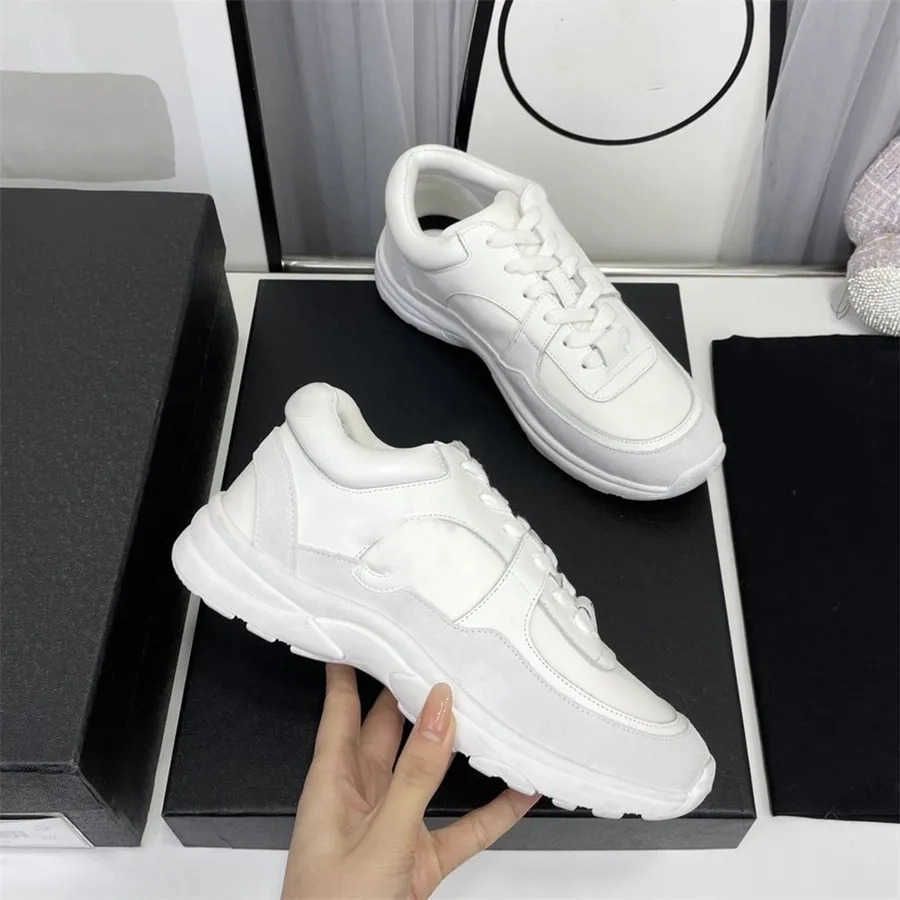 7A Designer Running Shoes Channel Sneakers Women Luxury Lace Up