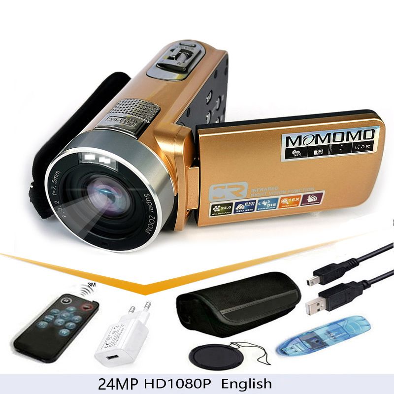 1080p Brilliant Gold-Camera No Card