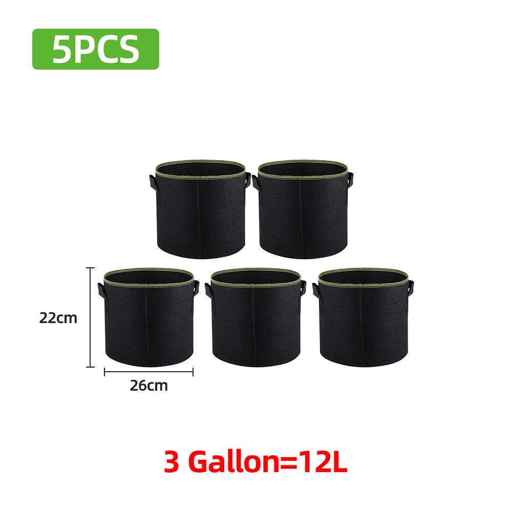 5PCS 12L（3Gallons）