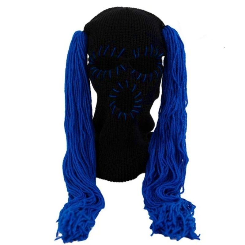 cappello nero blu reale