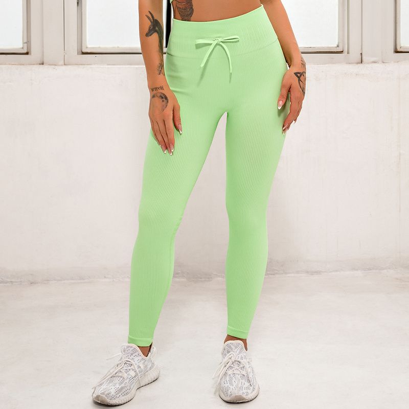 green yoga pants