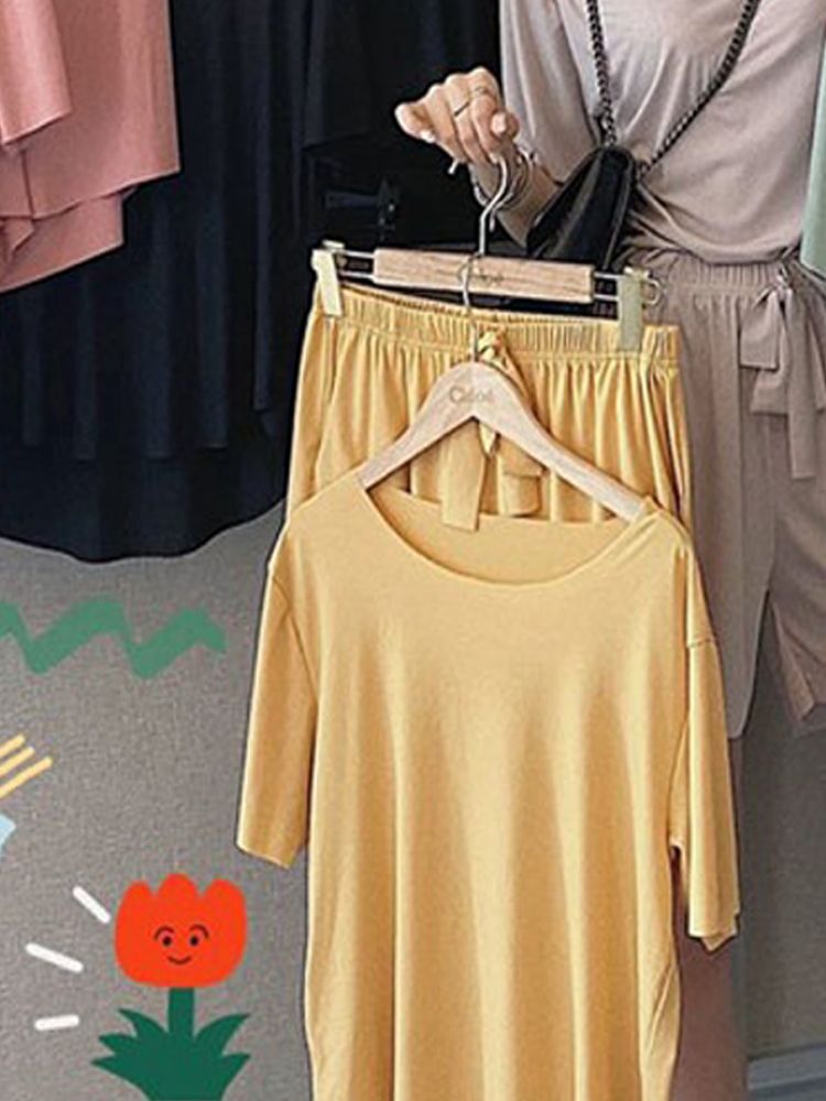 Tailleur short jaune