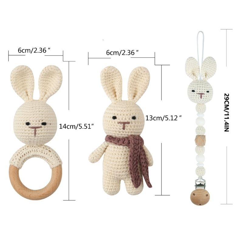 rabbit rattle set