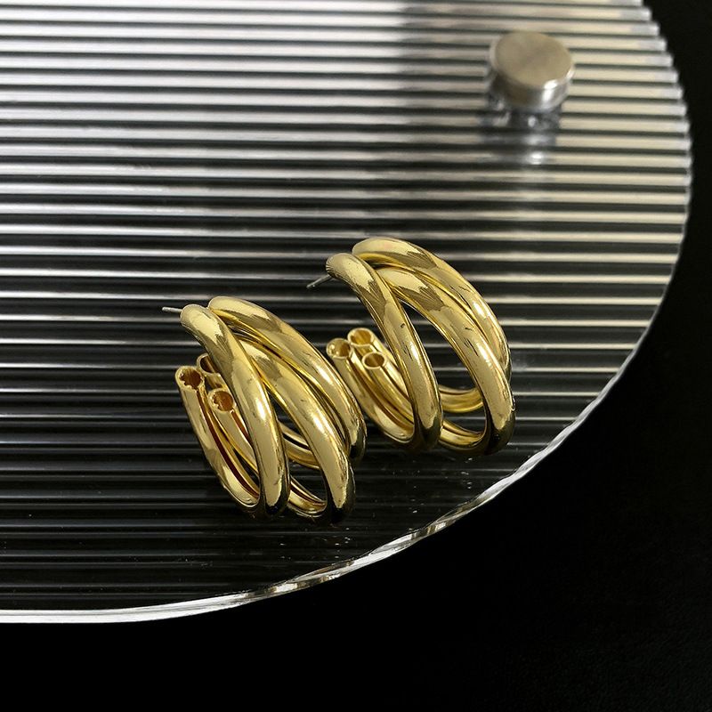 E339 szczotkowane pierścień C Pierścień srebrny