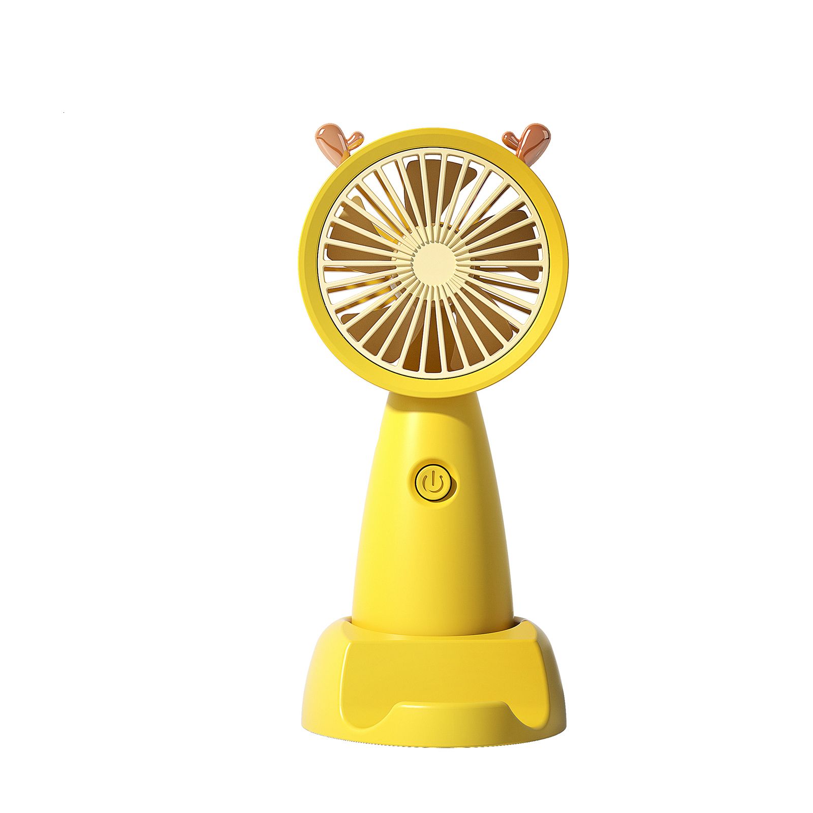 Ventilador portátil amarelo