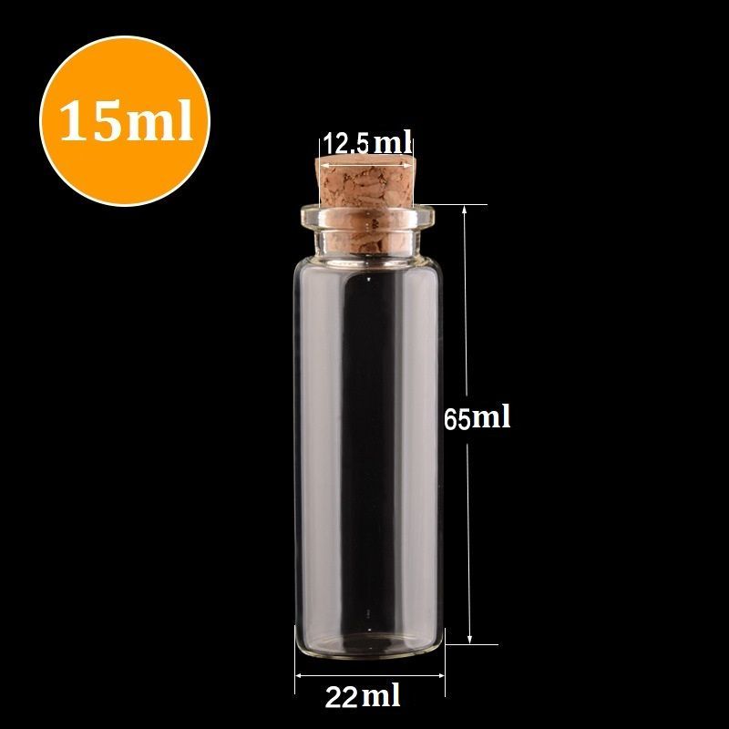 15ml 22 x 65mm (DxH)