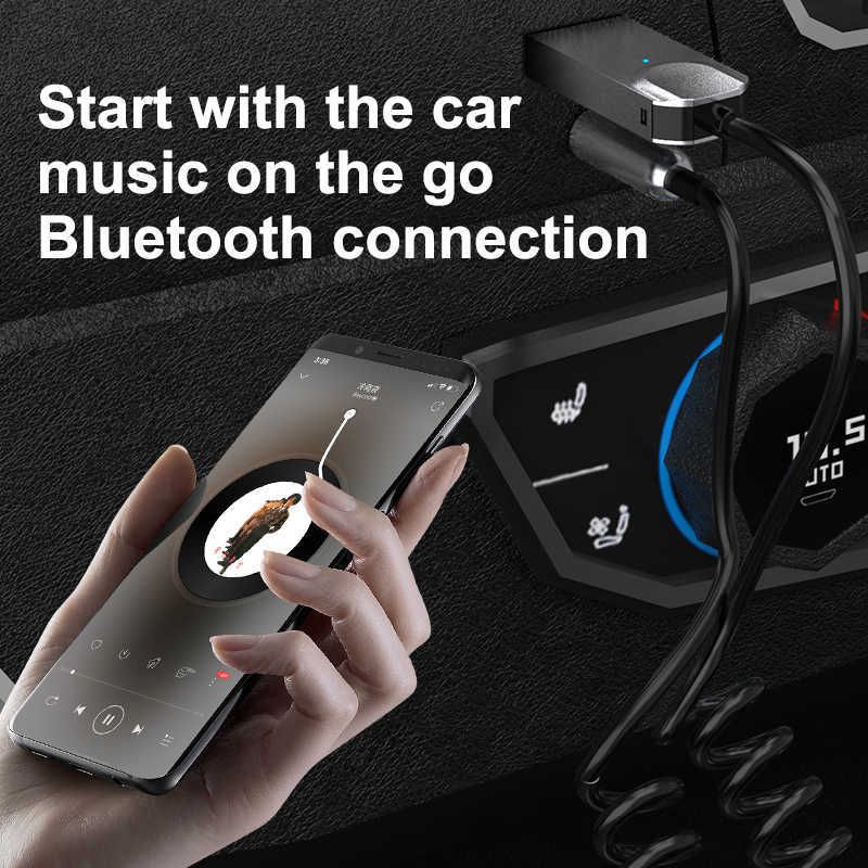 New Kebidu Aux Bluetooth Adapter For Car 3.5mm Jack USB Bluetooth 5.1  Receiver Speaker Auto Handfree Car Kit Audio Music Transmitter From Skywhite,  $5.32