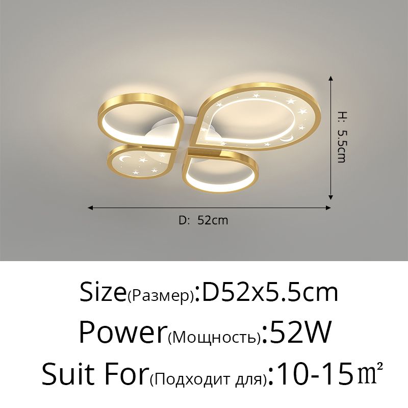 Gold D52x5.5cm Três cores