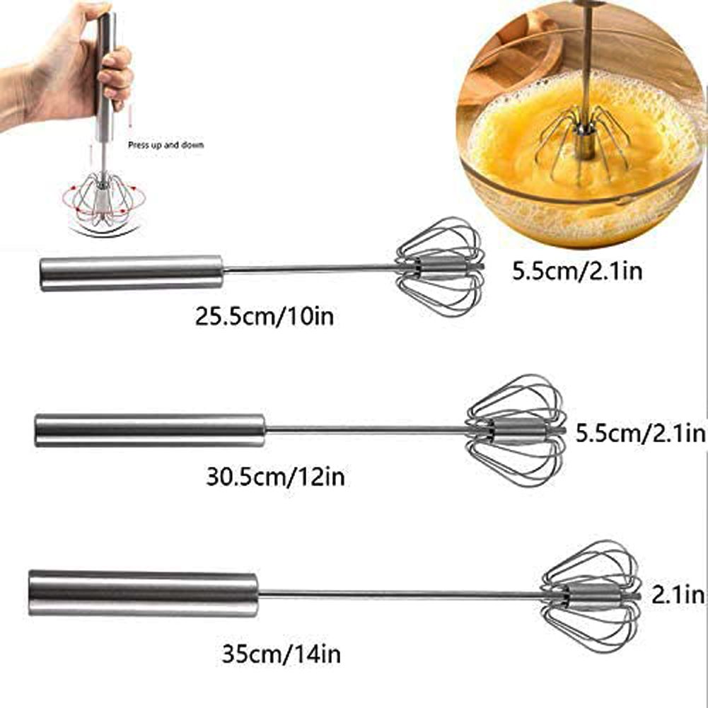 304 Stainless Steel Egg Whisk Semi-automatic Egg Beater Manual