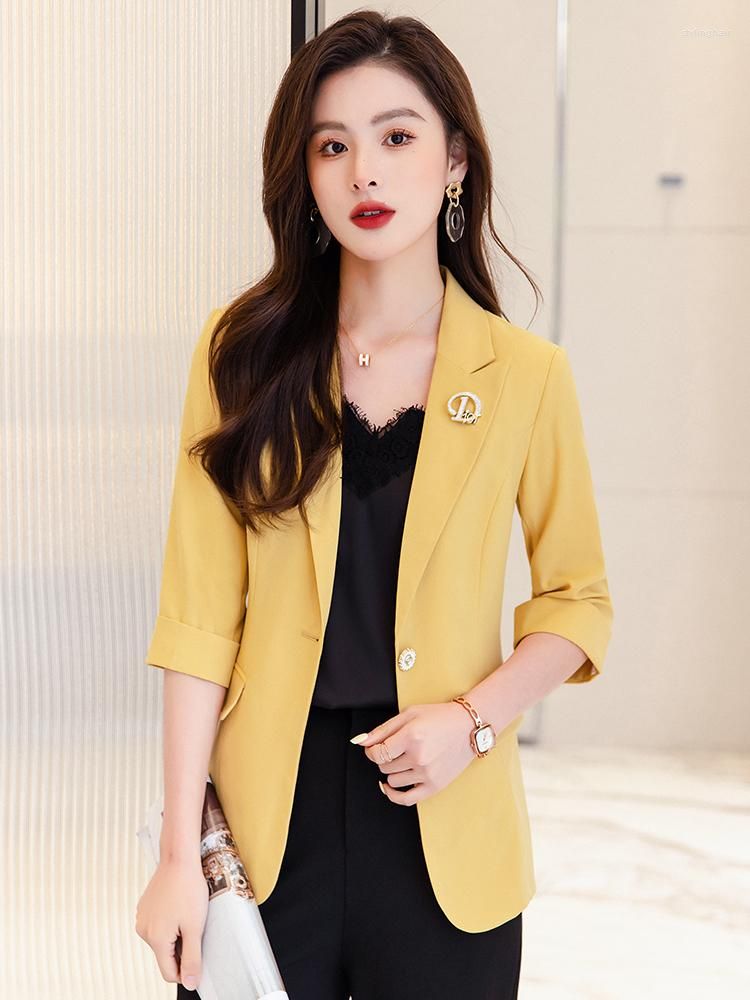 Yellow Blazer Coat