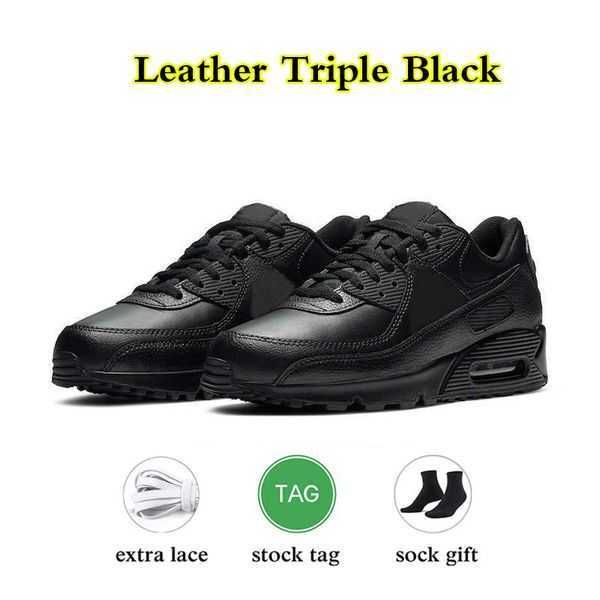 #12 leather triple black