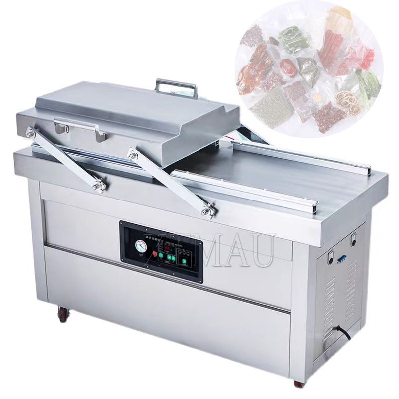 Commercial Double Chamber Vacuum Sealer with 32” Seal Bars - 220v