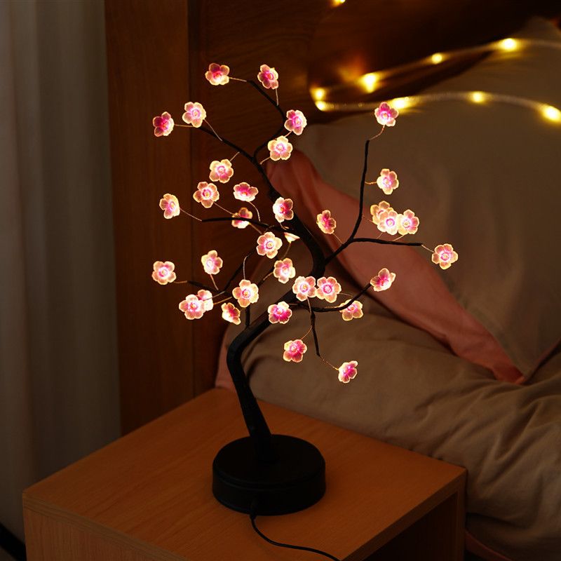 36 led plum blossom black base