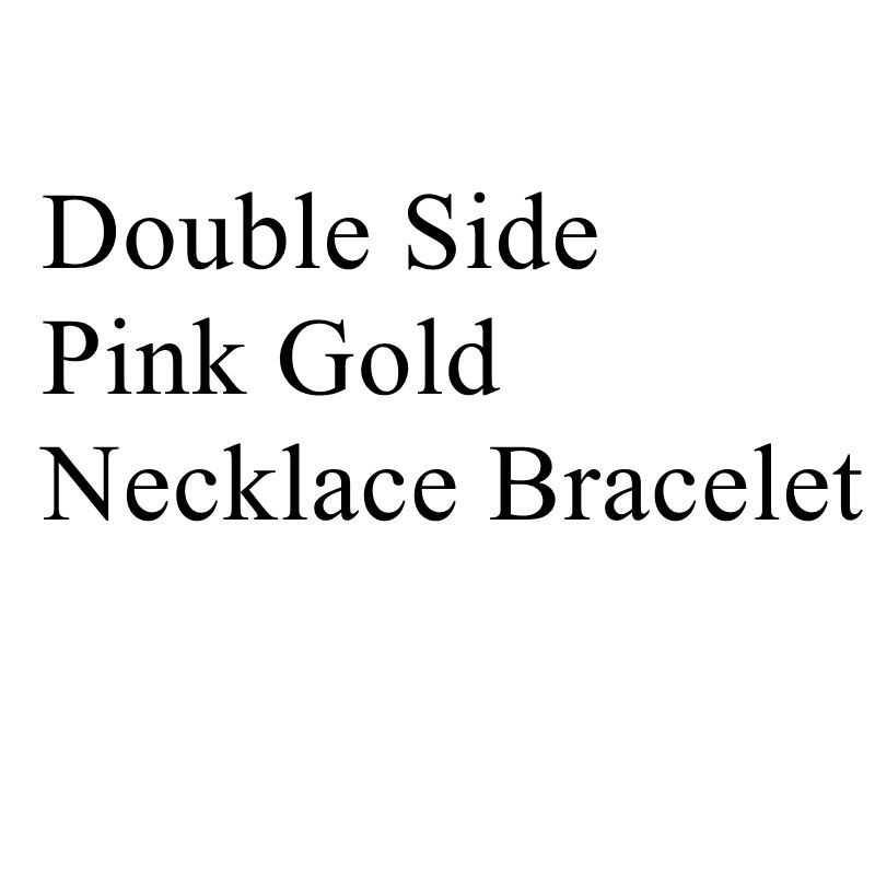 Brazalete de collar de oro rosa de doble cara