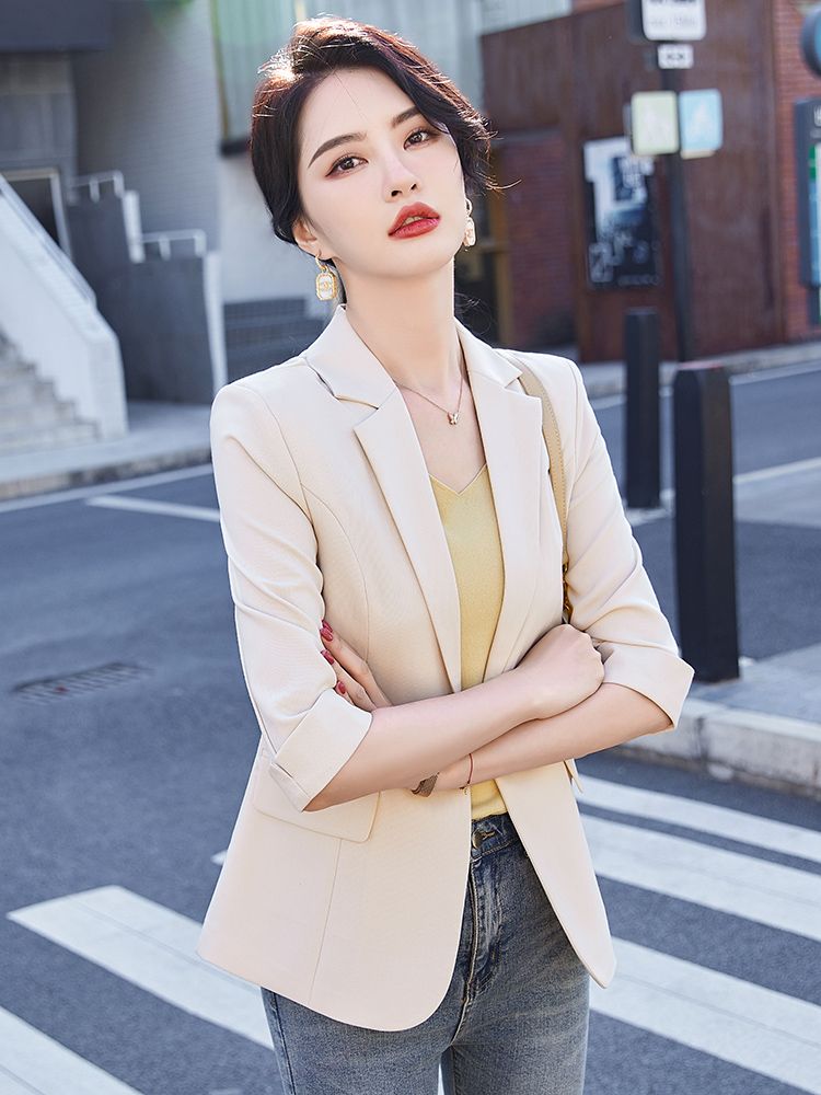 Apricot Blazer Coat