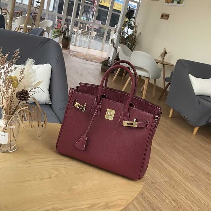 Borsa in stile medio da 30 cm di Vino Red Medium