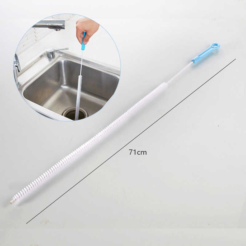 71cm Extended Sewer Cleaning Brush Pipe Drain Kitchen Dredge Hair Removal  Tools