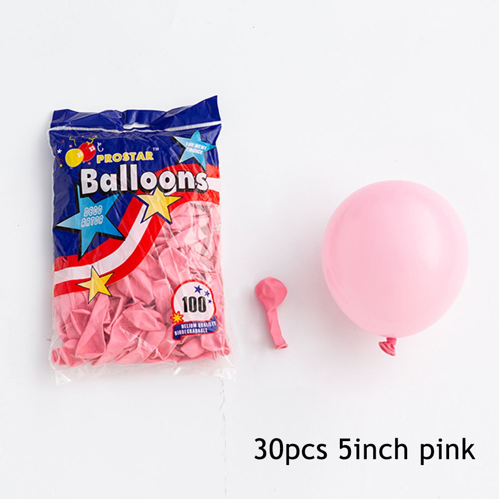 30pcs 5inch Pink